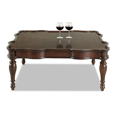 Cocktail Table with Scalloped Edges